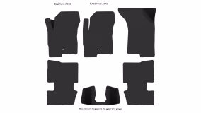 Interior mats for the Dodge Caliber SXT 2006-2012 I generation US Hatchback - Фото 3