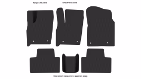 Interior mats for the Dodge Durango (WK2) 2014-… III generation US Crossover restyling 7-seater - Фото 2
