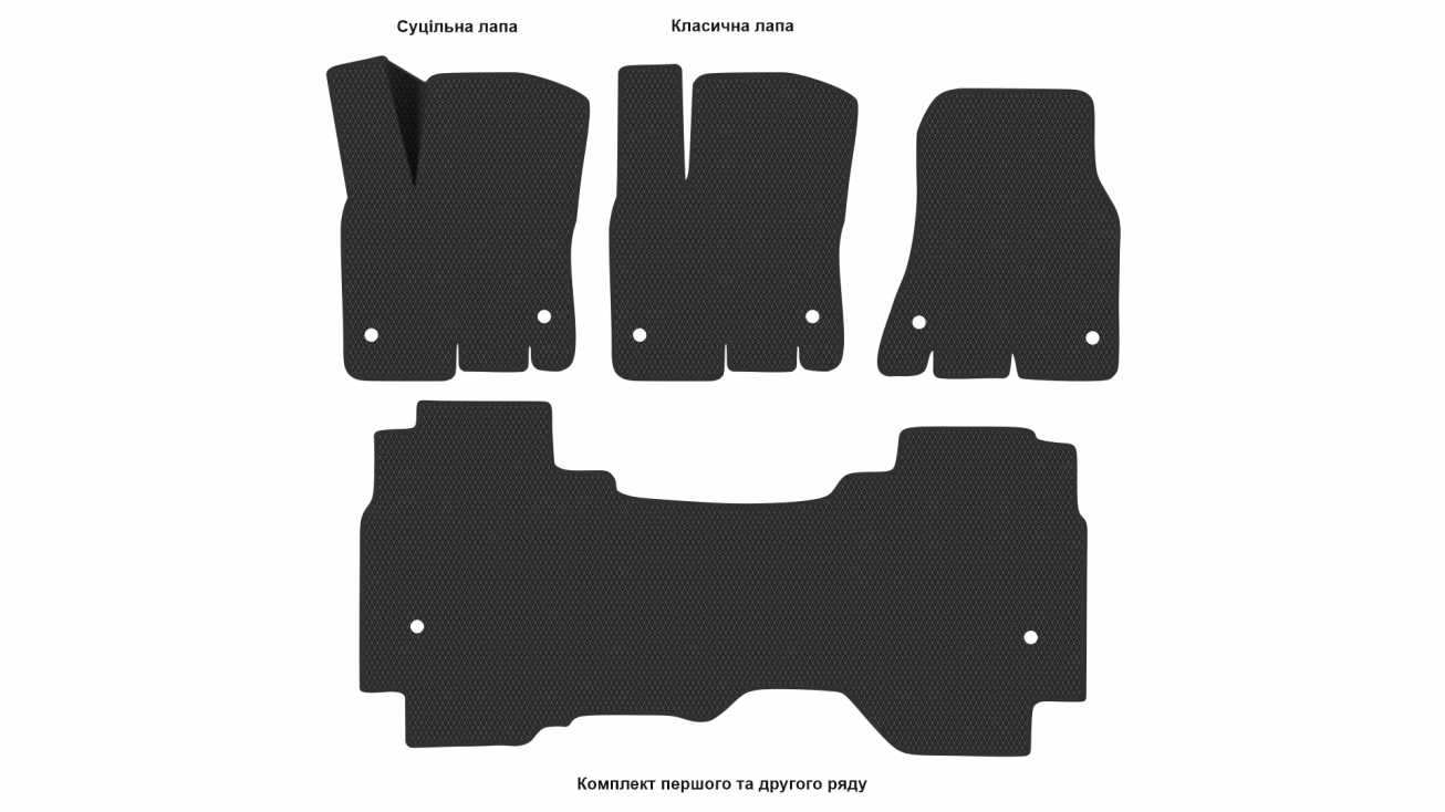 Interior mats for the Dodge Ram 1500 (DT) 2019-… V generation US Pickup - Фото 2