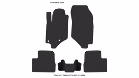 Interior mats for the DS 3 Crossback 2018-… II generation EU Crossover - Фото 2