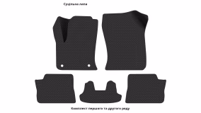 Interior mats for the DS 3 Crossback E-Tense 2018-… II generation EU Crossover Electro - Фото 2