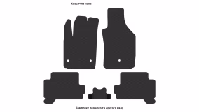 Interior mats for the Fiat 500e 2013-2020 I generation US Hatchback Electro - Фото 3