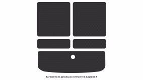 Interior mats for the Fiat Freemont 2011-2016 I generation EU Crossover 7-seater - Фото 2