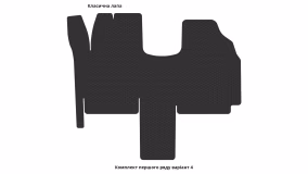 Interior mats for the Fiat Scudo (220) 1995-2007 I generation EU VAN - Фото 3