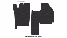 Interior mats for the Fiat Scudo (220) 1995-2007 I generation EU VAN - Фото 4
