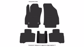 Interior mats for the Fiat Qubo Multijet 2008-2017 I generation EU Minivan - Фото 3