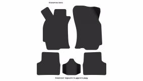 Interior mats for the Fiat Albea 2002-2012 I generation EU Sedan - Фото 3