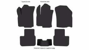 Interior mats for the Fiat Sedici 2006-2014 I generation EU Hatchback - Фото 3