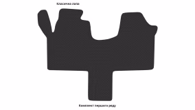 Interior mats for the Fiat Ulysse 2002-2011 II generation EU Minivan - Фото 2