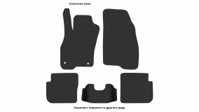 Interior mats for the Fiat Punto Classic 1999-2012 II generation EU Hatchback 3-door - Фото 2