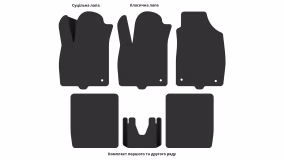 Interior mats for the Fiat Panda (169) 2003-2012 II generation EU Hatchback 5-door - Фото 3