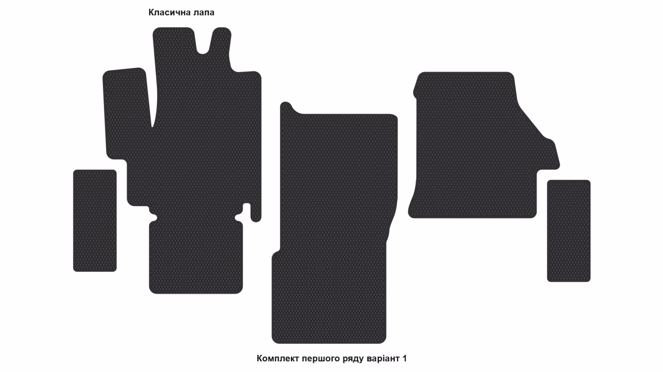 Interior mats for the Fiat Ducato 2014-… III generation EU VAN restyling - Фото 2
