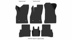 Interior mats for the Fiat Doblo (263) 2014-2022 II generation EU Minivan restyling - Фото 4