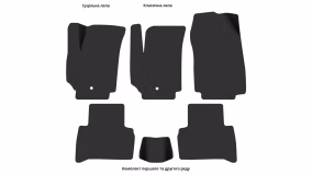 Interior mats for the Fiat Croma 2005-2010 II generation EU Universal - Фото 3