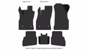 Interior mats for the Fiat Doblo (263) 2010-2014 II generation EU Minivan pre-restyling - Фото 3