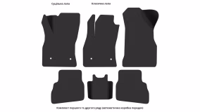 Interior mats for the Fiat Doblo (263) 2010-2014 II generation EU Minivan pre-restyling - Фото 4