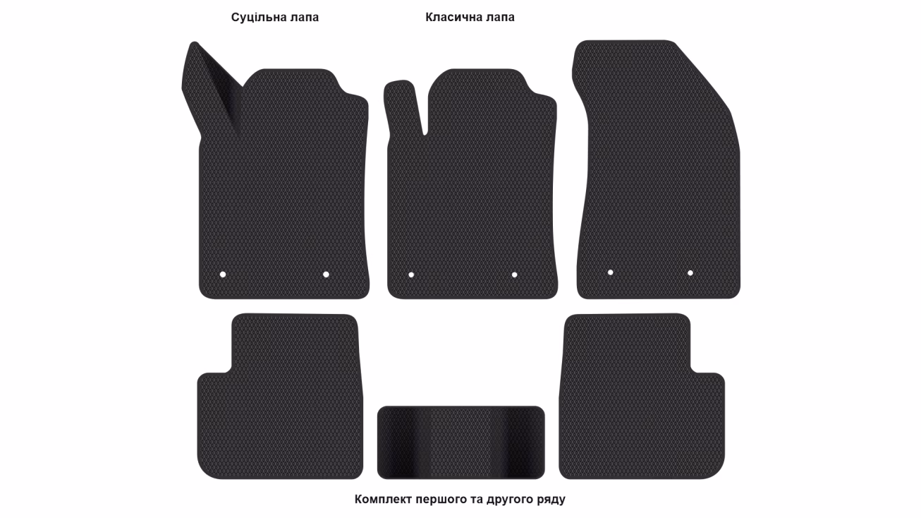 Interior mats for the Fiat Bravo 2007-2016 II generation EU Hatchback 5-door - Фото 2