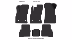 Interior mats for the Fiat Doblo Maxi (263) 2014-2022 II generation EU Minivan restyling - Фото 3
