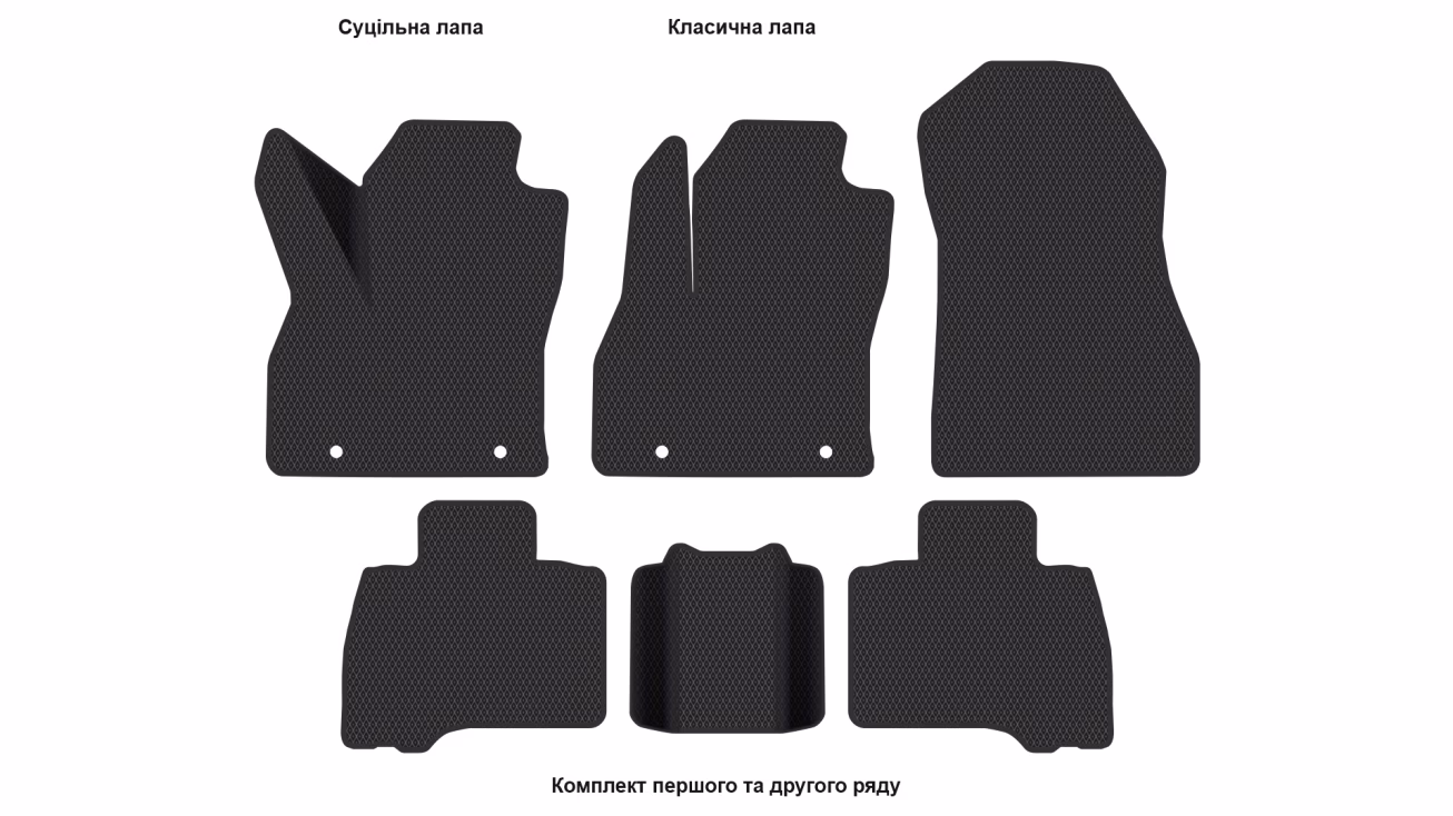 Interior mats for the Fiat Fiorino 2007-… III generation EU Minivan - Фото 2