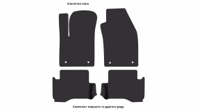 Interior mats for the Fiat 500e 2013-2020 I generation EU Hatchback Electro - Фото 3