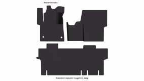 Interior mats for the Fiat Ulysse 2022-… III generation EU Minivan - Фото 4