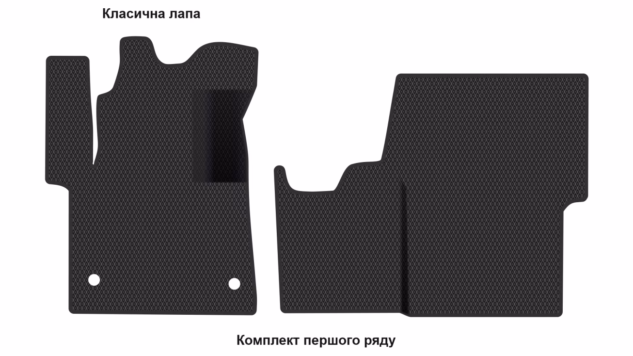 Interior mats for the Fiat Scudo 2022-… III generation EU VAN - Фото 2
