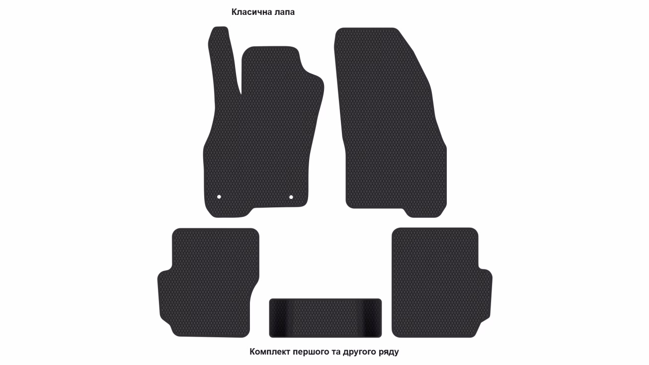 Interior mats for the Fiat Punto EVO (199) 2009-2012 III generation EU Hatchback - Фото 2