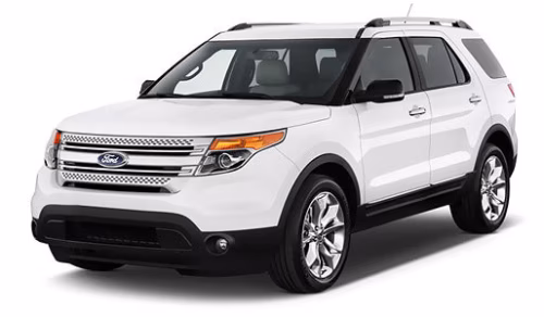 Interior mats for the Ford Explorer 2010-2016 V generation US Crossover pre-restyling 7-seater