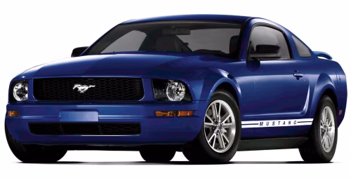 Interior mats for the Ford Mustang (S197) 2005-2012 V generation US Coupe pre-restyling