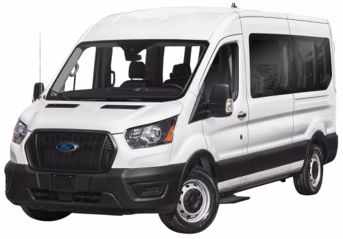 Interior mats for the Ford Transit 2019-… VII generation EU VAN restyling 9-seater