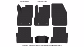 Interior mats for the Ford Focus (C307) 2004-2011 II generation EU Universal - Фото 4