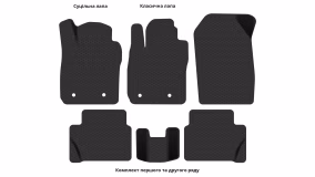 Interior mats for the Ford Fiesta (Mk7) 2008-2017 VI generation US Hatchback 5-door - Фото 5