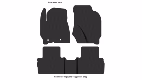 Interior mats for the Ford Escape 2008-2012 II generation US Crossover Hybrid - Фото 3