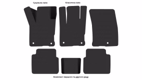 Interior mats for the Ford Escape 2019-… IV generation US Crossover Hybrid - Фото 3