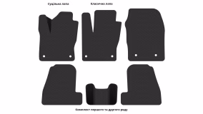 Interior mats for the Ford Focus (C346) 2010-2018 III generation EU Hatchback - Фото 5