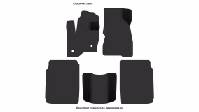 Interior mats for the Ford Flex 2009-2019 I generation US Crossover restyling 6-seater - Фото 4