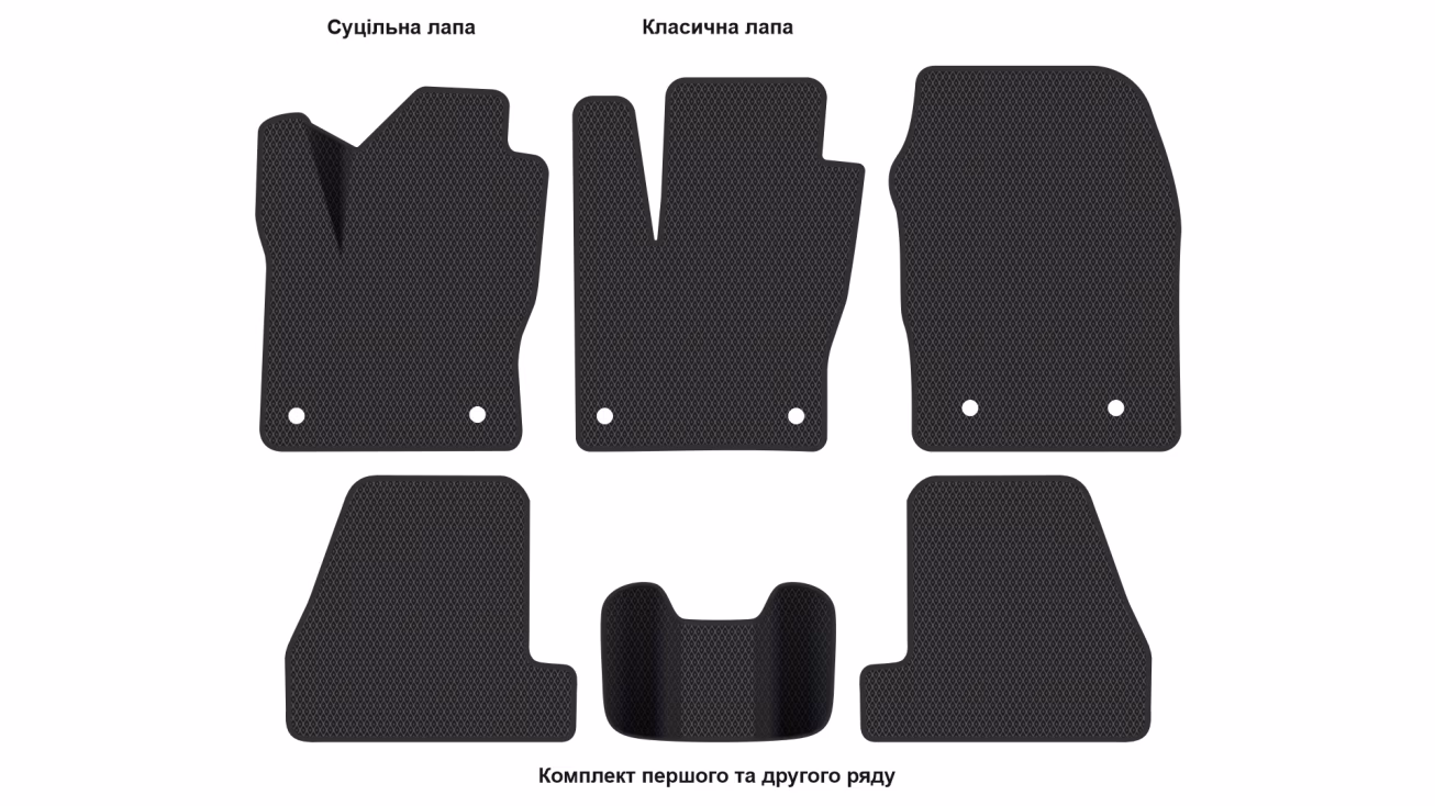 Interior mats for the Ford Focus ST 2010-2018 III generation EU Hatchback - Фото 2