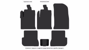 Interior mats for the Ford Fiesta (Mk6) 2002-2008 V generation EU Hatchback 5-door - Фото 4