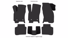 Interior mats for the Ford Mondeo 2005-2007 III generation EU Sedan restyling - Фото 3