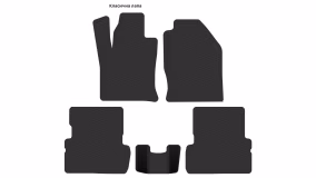 Interior mats for the Ford Focus (C170) 1998-2001 I generation EU Hatchback pre-restyling 5-door - Фото 3