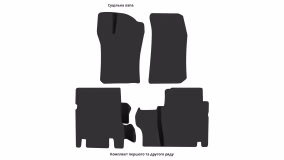 Interior mats for the Ford Explorer (UN150) 1995-2001 II generation US Crossover 5-door - Фото 3
