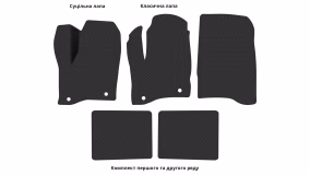 Interior mats for the Ford Taurus 2016-2022 VII generation US Sedan - Фото 4