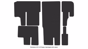 Interior mats for the Ford Transit 2014-… VII generation US VAN Exrta-Long - Фото 2