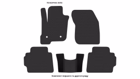 Interior mats for the Ford Mondeo 2014-2022 V generation EU Sedan Hybrid - Фото 3