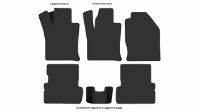 Interior mats for the Ford Focus (C170) 1998-2001 I generation EU Sedan pre-restyling - Фото 2