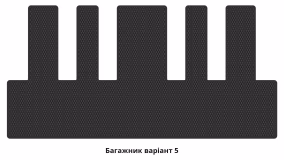 Interior mats for the Ford Tourneo Custom 2023-… II generation EU VAN 5-door 9-seater - Фото 10