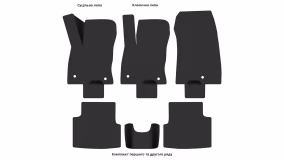 Interior mats for the Ford Maverick 2021-… I generation US Pickup - Фото 2