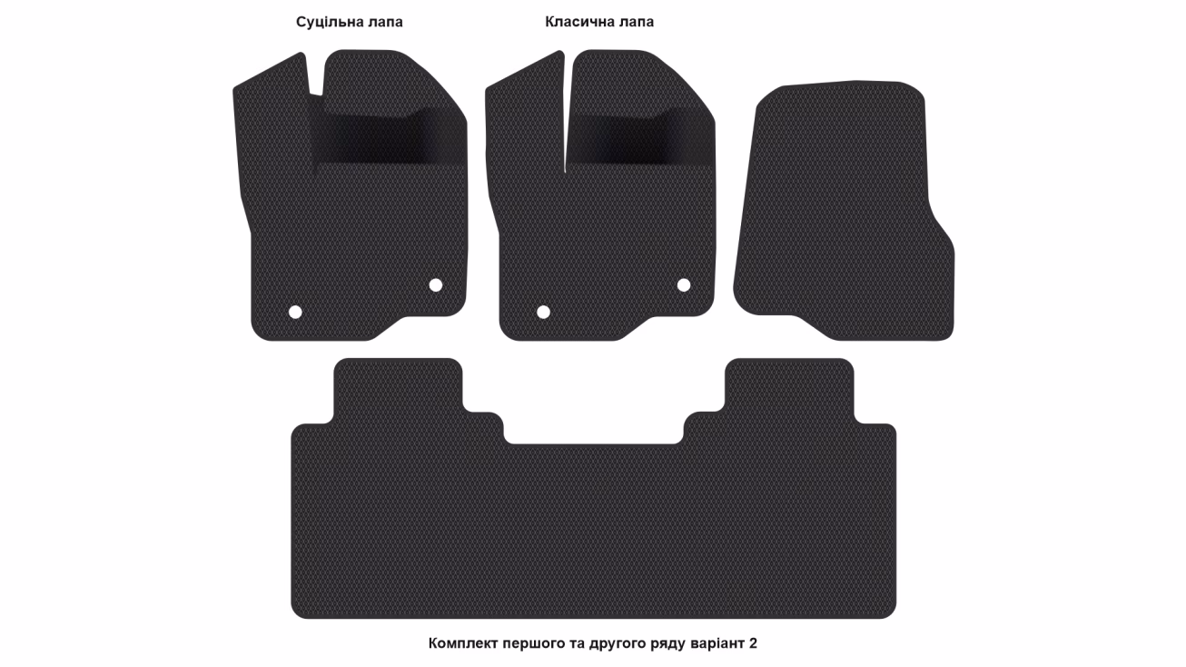 Interior mats for the Ford F-150 Lightning 2021-… XIV generation US Pickup Electro (BEV) - Фото 3