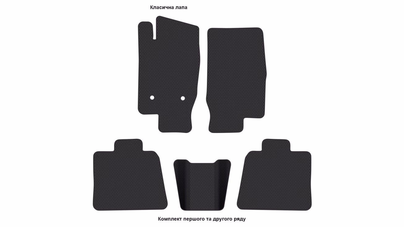 Interior mats for the Ford Explorer 2006-2010 IV generation US Crossover 5-door 5-seater - Фото 2