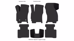 Interior mats for the Ford Mondeo 2000-2005 III generation EU Sedan pre-restyling - Фото 3